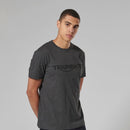 Triumph Mens Cartmel Black Marl & Black T Shirt