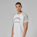 Triumph Mens Saltern White & Grey T Shirt