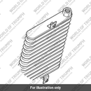 Oil Cooler, 12 Row (T1210226)