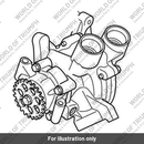 Pump Assembly, Oil/Water (T1210395)