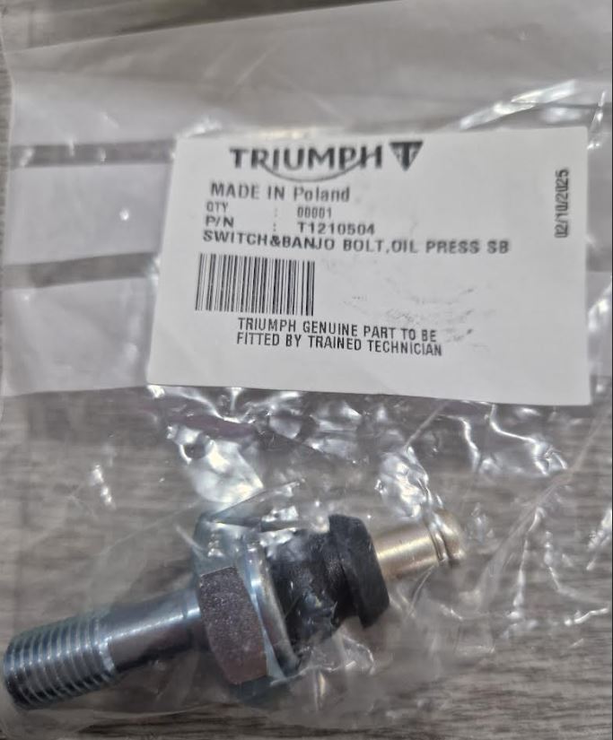 T1210504 | Switch & Banjo Bolt Oil Press.