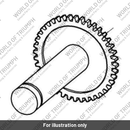 Gear & shaft (T1210790)