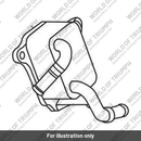 Heat Exchanger, Oil/Water, Aluminium (T1216504)
