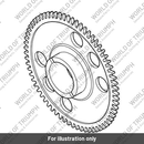 Hub & Gear Assy, 67t (T1220272)