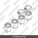 Rubber, Throttle Body To Cyl HD (T1240774)