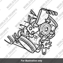 Bracket,Throttle Cable Kit (T1245013)