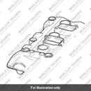 Cam Cover, M/C, Mg, Blk (T1260248)
