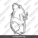 RH Crank Cover, Wet Paint (T1260573)