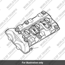 Cam Cover, Machined, SAI, Crinkle Blk (T1260848)