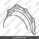 Clutch Cover, Crinkle Black (T1265491)