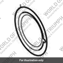 Clutch Cover Badge, Ribbed, Brushed (T1266565)