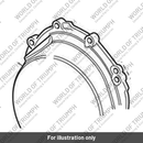 Clutch Cover, Grey (T1269030)