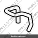 Hose, Single Map Sensor, Med (T1290499)