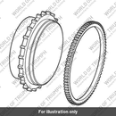 Rotor + Heat Shrink Gear (T1301400)