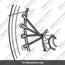 Spoke, Front, 176mm (T2001021)