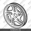 Rear Pulley 62T, Black (T2010775)