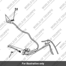 Bracket, T-Piece, Brake Hose (T2020459)