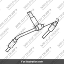 Hose, Brake, Front, Braided (T2020707)