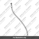 Brake Hose, Stainless Front (T2020852)
