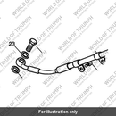 Braided Rear Brake Hose (T2021505)