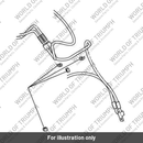 Brake Line, Modulator to Front Caliper (T2022071)