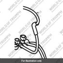 Brake Line, Front Master Cylinder (T2022294)