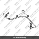 Brake Line, Rear Caliper (T2022295)