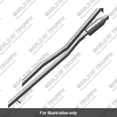 Brake Line, M/Cyl to Modulator, Front (T2022448)