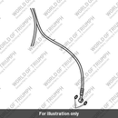 Brake Line, Front Caliper, LH (T2022624)