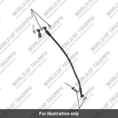 Brake Line, Headstock to Caliper, Front R (T2023266)