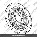 Brake Disc, Front, LH, Blk (T2023339)