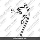 Brake Line, Modulator to Front Caliper (T2023661)