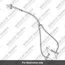 Brake Line, Headstock to Caliper (T2024755)