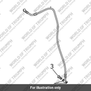 Brake Line, Headstock to Caliper, Front L (T2028150)
