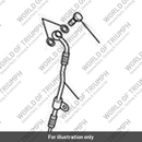 Brake Line, M/Cyl to Modulator, Rear (T2028166)