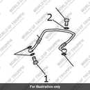 Brake Line, Modulator to Caliper, Rear (T2028178)
