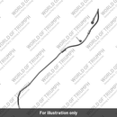 Brake Line, M/Cyl to Modulator, Front (T2028681)
