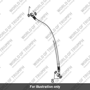 Brake Line, HS to LHS Cal, Front (T2029013)