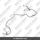 Brake Line, M/Cyl to Modulator, Front (T2029071)