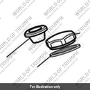 Nut, Upper, M25, Domed (T2042135)