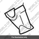 Riser, Hancllebar, LH (T2043107)