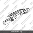 Yoke, Upper, Etched (T2043784)