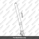 Stanchion Assy, 47mm, LH, Black (T2044849)