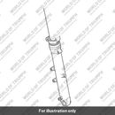 Fork Tube, LH, Outer (T2049015)