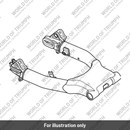 Swingarm Assembly, Black (T2051021)