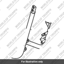 Cradle, RH, Painted, 90% Gloss (T2070679)