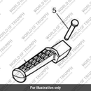Footrest, Rear, RH (T2080591)