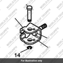 Pivot Pin, Footrest (T2080721)