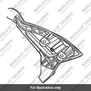Footrest Hanger, LH, Finsihed (T2081606)