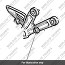 Footrest Hanger, LH (T2082063)